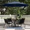 Slickblue; Fabric Outdoor Heavy Duty Market Umbrella with Crank Handle, 8 Sturdy Ribs, UV Protection; Category:Patio Umbrellas; Image:3